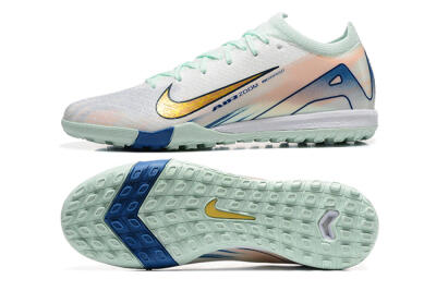 Nike Air Zoom Mercurial Vapor 16 Elite TF Artificial Turf Soccer Shoes - Jade/Blue/Gold