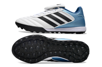 Adidas Copa Gloro 2 TF Artificial Turf Soccer Shoes - White/Black/Blue