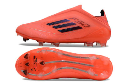 Adidas F50 Elite Laceless FG Firm Ground Soccer Cleats - Red/Blue/Silver