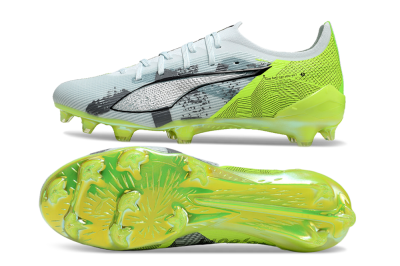 Puma Ultra Ultimate FG Firm Ground Soccer Cleats - Jade/White/Yellow