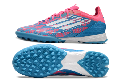 Adidas F50 Elite FG Artificial Turf Soccer Cleats - Blue/Pink/White