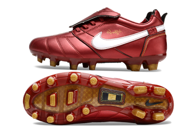 Ronaldo x Nike Tiempo Legend R10 Elite FG Firm Ground Soccer Cleats - Red/White