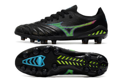 Mizuno Morelia Neo 3 FG Firm Ground Soccer Cleats - Black/Rainbow