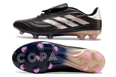 Adidas Copa Pure 2 FG Firm Ground Soccer Cleats - Black/White/Blue