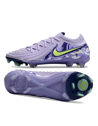 Nike Phantom Luna Elite FG Firm Ground Soccer Cleats - Purple/Yellow/White