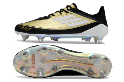 Adidas F50 Elite SG Soft Ground Soccer Cleats - Gold/Black/White