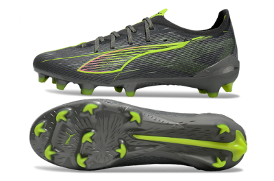 Puma Ultra Ultimate FG Firm Ground Soccer Cleats - Oliver Green/Yellow