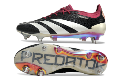 Adidas Predator Elite 24 SG Soft Ground Soccer Cleats - Black/White/Red