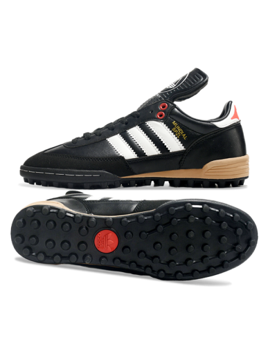 Adidas Mundial Team Astro TF Artificial Turf Soccer Shoes - Black/White/Red