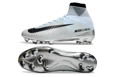 Nike Zoom Superfly 5 Elite FG Firm Ground Soccer Cleats - Blue/Black/Rainbow