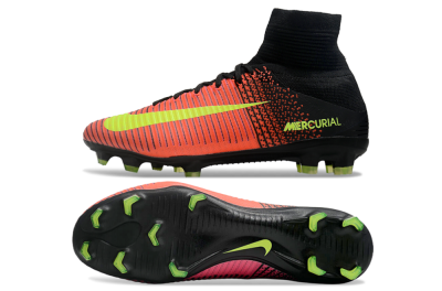 Nike Zoom Superfly 5 Elite FG Firm Ground Soccer Cleats - Red/Black/Yellow
