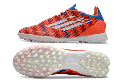 Adidas F50 Pro TF Artificial Turf Soccer Shoes - Red/White/Blue