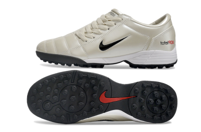 Nike Total 90 II TF Artificial Turf Soccer Shoes - Beige/Black/Red