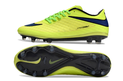 Nike Hypervenom Phantom FG Firm Ground Soccer Cleats - Yellow/Blue/Black