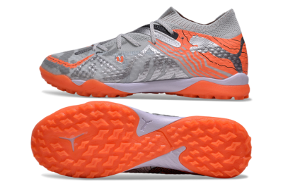 Puma Future Ultimate TF Artificial Turf Soccer Shoes - Silver/Red/White