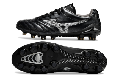 Mizuno Morelia Neo 4 FG Firm Ground Soccer Cleats - Black/Silver