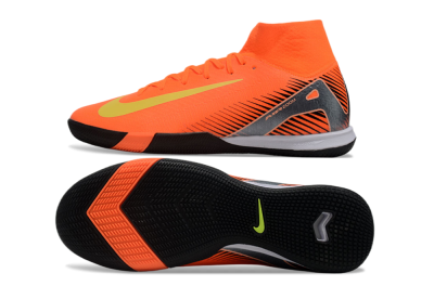 Nike Air Zoom Mercurial Superfly 10 Elite IC Indoor & Futsal Soccer Shoes - Red/Yellow/Black
