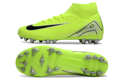 Nike Air Zoom Mercurial Superfly 10 Academy AG Artificial Grass Soccer Cleats - Yellow/Black/Silver