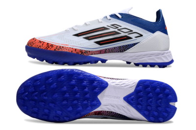 Adidas F50 Pro TF Artificial Turf Soccer Shoes - White/Red/Blue