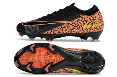 Nike Air Zoom Mercurial Vapor 16 Elite FG Firm Ground Soccer Cleats - Black/Yellow/Leopard