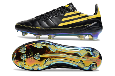 Adidas F50 Adizero Elite FG Firm Ground Soccer Cleats - Black/Yellow/Gold