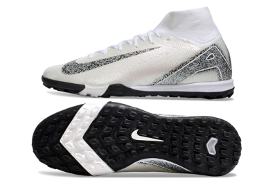 Nike Air Zoom Mercurial Superfly 10 Elite TF Artificial Turf Soccer Shoes - Beige/Black/White