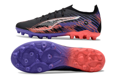Puma Ultra 5 Ultimate FG Firm Ground Soccer Cleats - Black/Red/Purple