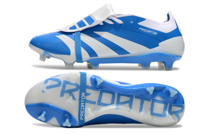 Adidas Predator Elite Foldover Tongue FG Firm Ground Soccer Cleats - Blue/White