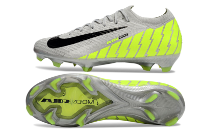 Nike Air Zoom Mercurial Vapor 16 Elite FG Firm Ground Soccer Cleats - Grey/Black/Yellow