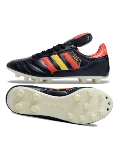 Adidas Mundial Team Astro TF Artificial Turf Soccer Shoes - Black/Red/Yellow