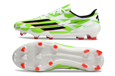 Adidas F50 Adizero Elite FG Firm Ground Soccer Cleats - White/Black/Green/Pink