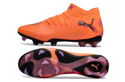 Puma Future 8 Ultimate FG Firm Ground Soccer Cleats - Orange/Purple/Grey