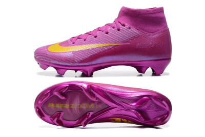Nike Air Zoom Mercurial Superfly 10 Elite FG Firm Ground Soccer Cleats - PurpleYellow