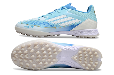 Adidas F50 Pro TF Artificial Turf Soccer Shoes - Jade/White/Beige