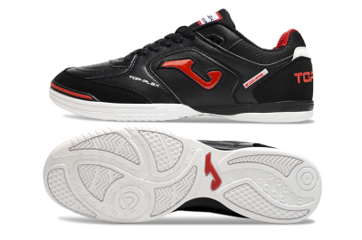 Joma Top Flex IC Indoor & Futsal Soccer Shoes - Black/Red/White