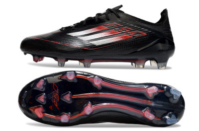 Adidas F50 Elite FG Firm Ground Soccer Cleats - Black/Silver/Red