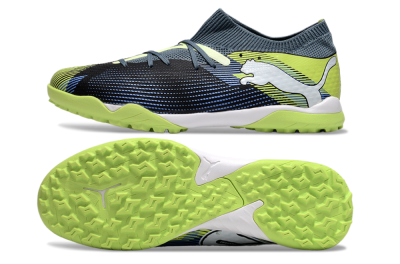 Puma Future 7 Ultimate TF Artificial Turf Soccer Shoes - Black/Blue/Yellow