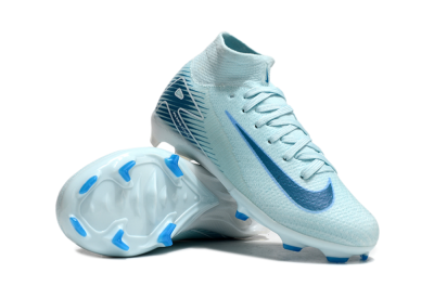 Nike Air Zoom Mercurial Superfly 10 Elite FG Firm Ground Soccer Cleats - Jade/Blue/White
