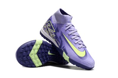 Nike Air Zoom Mercurial Superfly 10 Elite TF Artificial Turf Soccer Shoes - Purple/Yellow