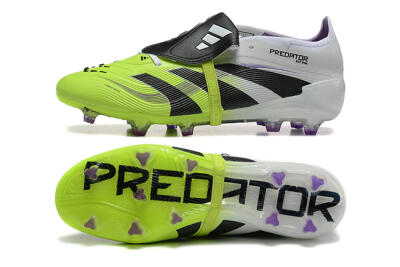 Adidas Predator 25 Elite Foldover Tongue FG Firm Ground Soccer Cleats - Yellow/Black
