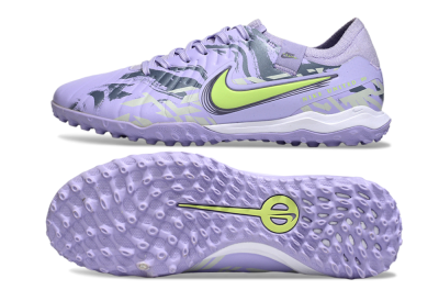 Nike Tiempo Legend 10 Pro TF Artificial Turf Soccer Shoes - Purple/Black/Yellow