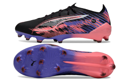 Puma Ultra 5 Ultimate FG Firm Ground Soccer Cleats - Black/Pink/Purple