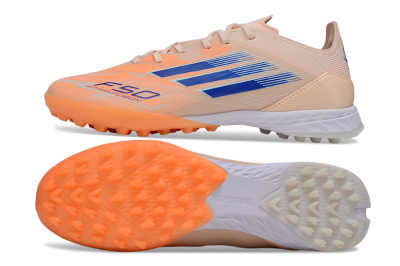 Adidas F50 Elite TF Artificial Turf Soccer Shoes - Orange/Blue/White