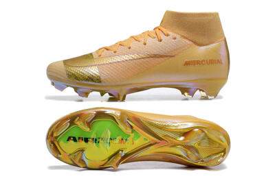 Nike Air Zoom Mercurial Superfly 10 Elite FG Firm Ground Soccer Cleats - Yellow/Gold/White