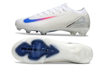 Nike Air Zoom Mercurial Vapor 16 Elite FG Firm Ground Soccer Cleats - White/Blue/Pink