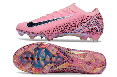 Nike Air Zoom Mercurial Vapor 16 Elite FG Firm Ground Soccer Cleats - Pink/White/Leopard