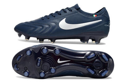 Nike Tiempo Legend 10 Elite FG Firm Ground Soccer Cleats - Blue/White
