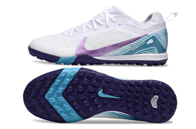 Nike Air Zoom Mercurial Vapor 16 Elite TF Artificial Turf Soccer Shoes - White/Purple/Jade