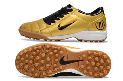 Nike Total 90 III TF Artificial Turf Soccer Shoes - Gold/Black/White