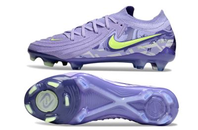 Nike Phantom GX 2 Elite FG Firm Ground Soccer Cleats - Purple/Yellow
